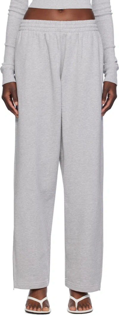 Wardrobe.nyc Hb Track Pants In Grey Marl