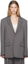 Wardrobe.nyc Gray Oversize Blazer In Slate