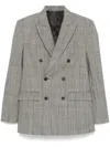 Wardrobe.nyc Grey Checked Blazer In Neutrals