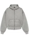 Wardrobe.nyc Grey Zip-up Hoodie In Grau