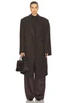 Wardrobe.nyc Hb Coat In Dark Brown
