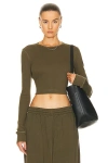 Wardrobe.nyc Hb Long Sleeve Top In Dark Military