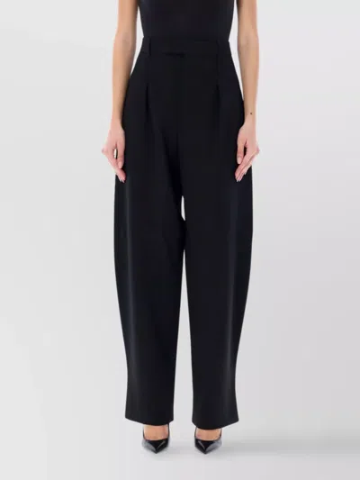 WARDROBE.NYC HIGH WAIST PLEATED WIDE LEG TROUSERS