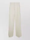 Wardrobe.nyc High Waist Wide-leg Trousers In White