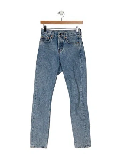 Pre-owned Wardrobe.nyc High-rise Skinny Leg Jeans In Blue