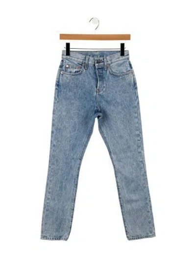 Pre-owned Wardrobe.nyc High-rise Skinny Leg Jeans In Blue