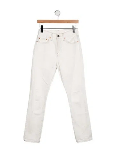 Pre-owned Wardrobe.nyc High-rise Skinny Leg Jeans In Neutral