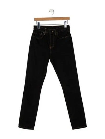 Pre-owned Wardrobe.nyc High-rise Straight Leg Jeans In Black