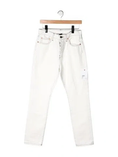 Pre-owned Wardrobe.nyc High-rise Straight Leg Jeans W/ Tags In Neutrals