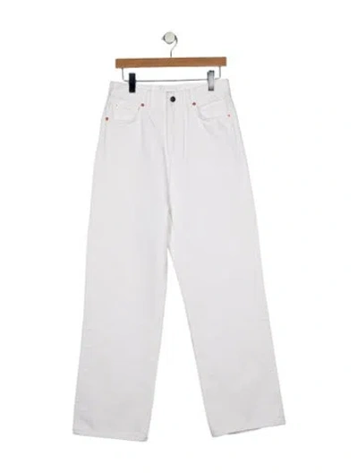Pre-owned Wardrobe.nyc High-rise Wide Leg Jeans W/ Tags In White