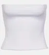 Wardrobe.nyc Jersey Tube Top In White