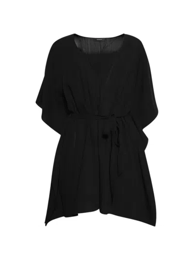 Wardrobe.nyc Kaftan Mini Dress In Black