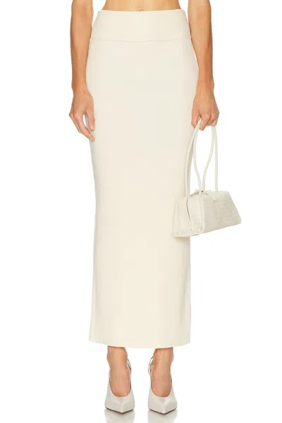 Wardrobe.nyc Knit Column Skirt In White