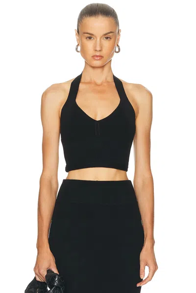 Wardrobe.nyc Knit Halter Top In Black