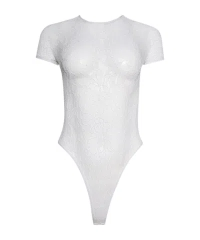 Wardrobe.nyc Lace Cap Sleeve Bodysuit