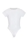 Wardrobe.nyc Lace Cap Sleeve Bodysuit
