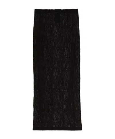WARDROBE.NYC LACE MIDI SKIRT