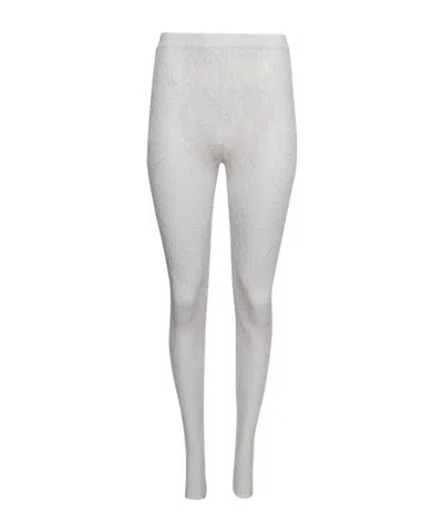 Wardrobe.nyc Lace Stirrup Legging White
