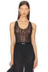 Wardrobe.nyc Lace Tank Bodysuit