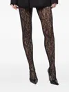 Wardrobe.nyc Wardrobe. Nyc Lace Stirrup Leggings Black In Black