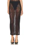 Wardrobe.nyc Wardrobe. Nyc Lace Tube Skirt Black