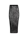 Wardrobe.nyc Lace Tube Skirt Black