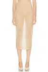 Wardrobe.nyc Lace Tube Skirt In Brown