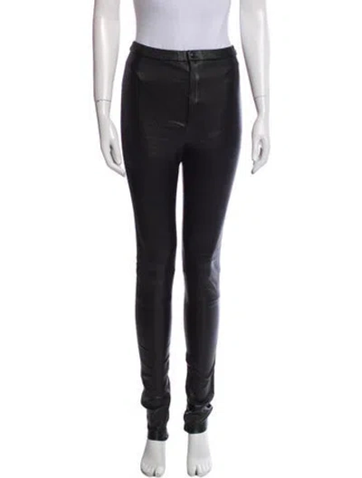 Pre-owned Wardrobe.nyc Lambskin Skinny Leg Pants In Black