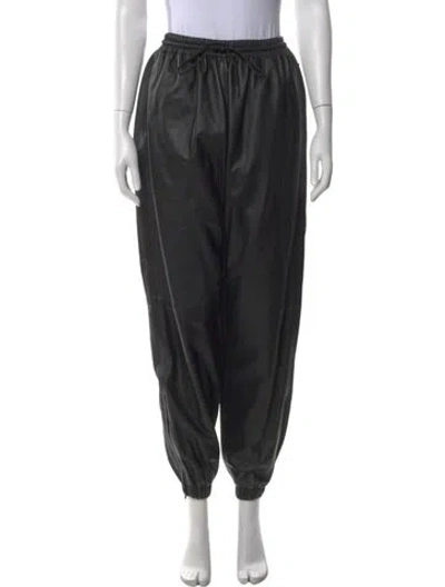 Pre-owned Wardrobe.nyc Lambskin Skinny Leg Pants In Black