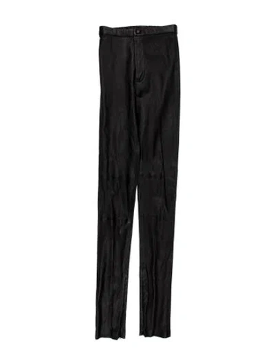 Pre-owned Wardrobe.nyc Lambskin Skinny Leg Pants In Black