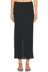 Wardrobe.nyc Layered Column Skirt In Black