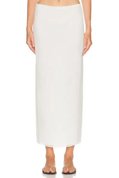 Wardrobe.nyc Layered Column Skirt In Neutral