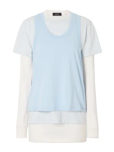 Wardrobe.nyc Layered Tee Mini Dress In Multi