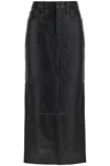 Wardrobe.nyc Leather Maxi Column Skirt In Black (black)