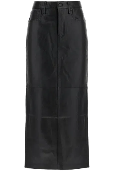 WARDROBE.NYC LEATHER COLUMN SKIRT FOR WOMEN