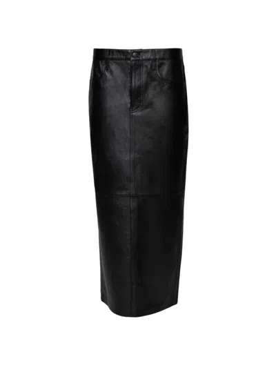 Wardrobe.nyc Leather Maxi Column Skirt