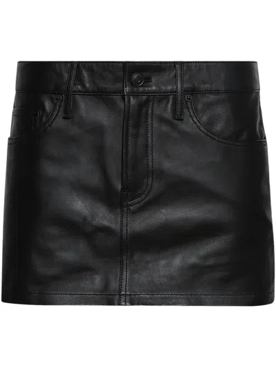 WARDROBE.NYC LEATHER MINI SKIRT