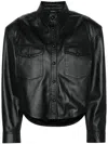 Wardrobe.nyc Leather Jacket With Snap Fastening In Black