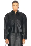 Wardrobe.nyc Leather Jacket In Black
