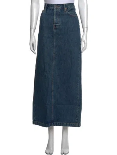 Pre-owned Wardrobe.nyc Long Skirt In Blue