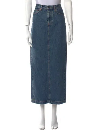 Pre-owned Wardrobe.nyc Long Skirt In Blue