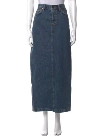 Pre-owned Wardrobe.nyc Long Skirt W/ Tags In Blue