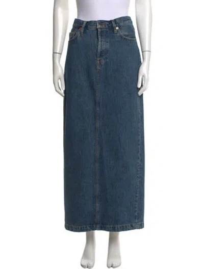 Pre-owned Wardrobe.nyc Long Skirt W/ Tags In Blue