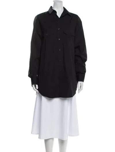 Pre-owned Wardrobe.nyc Long Sleeve Button-up Top In Black
