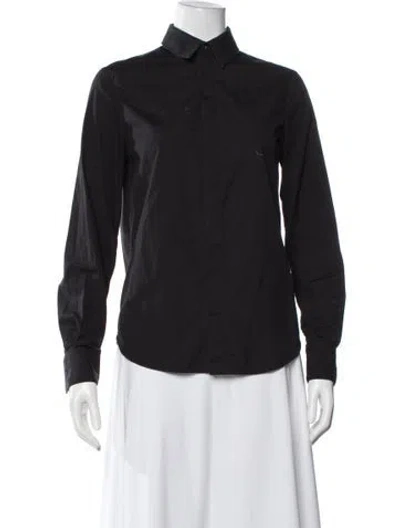 Pre-owned Wardrobe.nyc Long Sleeve Button-up Top In Black