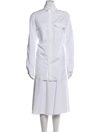 Pre-owned Wardrobe.nyc Long Sleeve Button-up Top In Blue