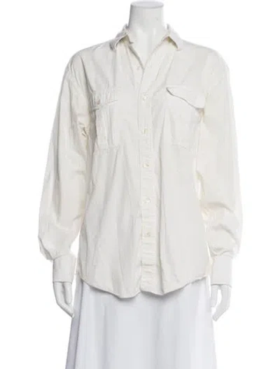 Pre-owned Wardrobe.nyc Long Sleeve Button-up Top In Neutrals