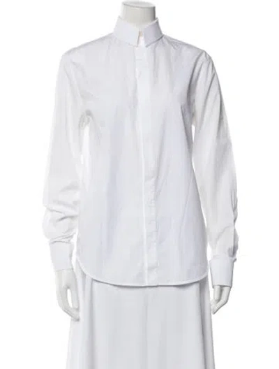 Pre-owned Wardrobe.nyc Long Sleeve Button-up Top In White