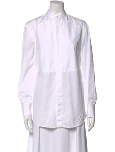 Pre-owned Wardrobe.nyc Long Sleeve Button-up Top In White