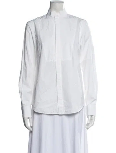 Pre-owned Wardrobe.nyc Long Sleeve Button-up Top In White
